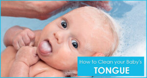 how to clean newborn tongue