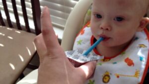 how to teach a baby to use a straw