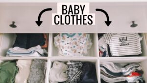 how to organize baby clothes